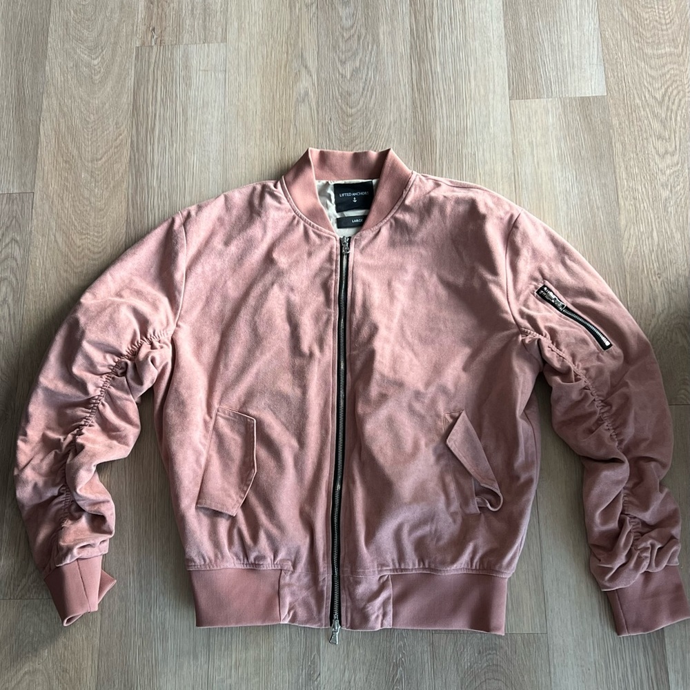 Lifted Anchors Suede Bomber Jacket